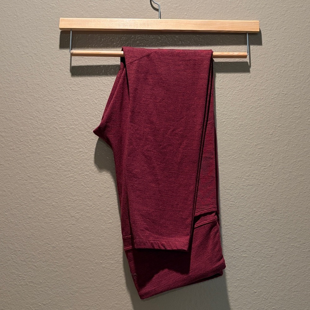 Joy Lab Women's Leggings Medium Burgundy Heather High Rise Athletic Gym Running - Picture 7 of 14